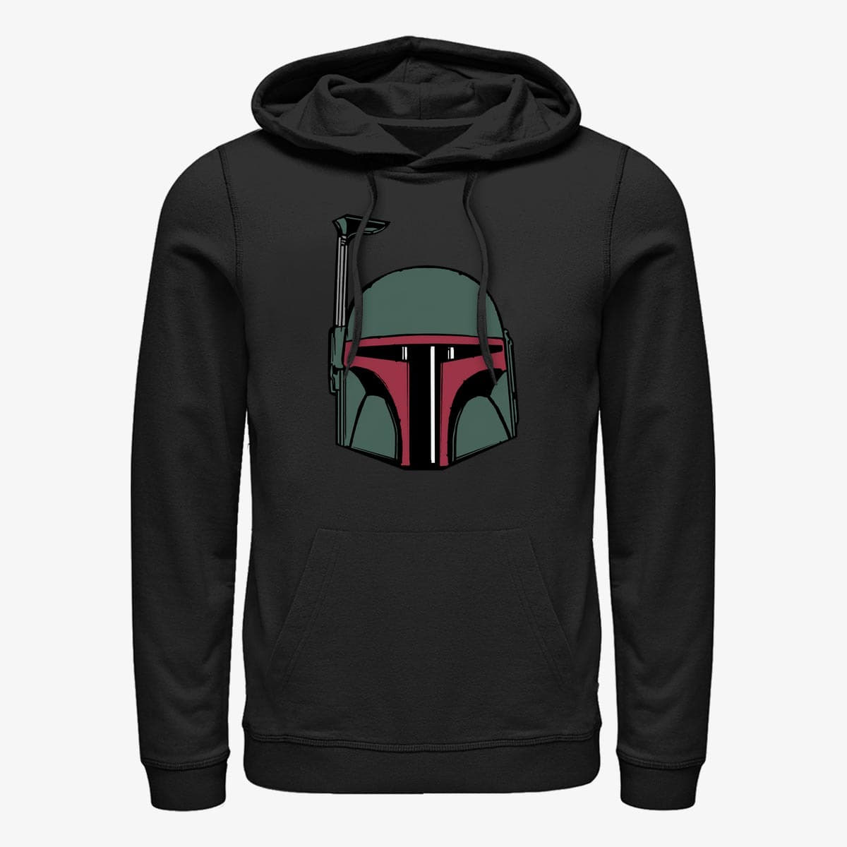 Džemperiai su gobtuvais ir džemperiai Merch Star Wars: Classic - Boba Head Unisex Hoodie Black