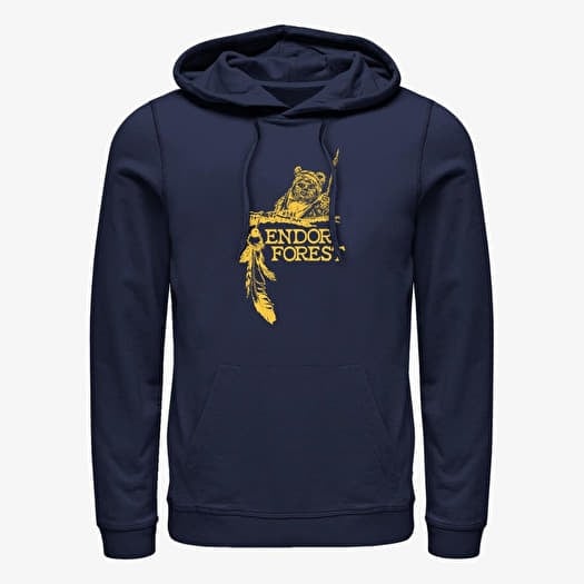 Mikina Merch Star Wars: Classic - ENDOR FOREST Unisex Hoodie Navy Blue