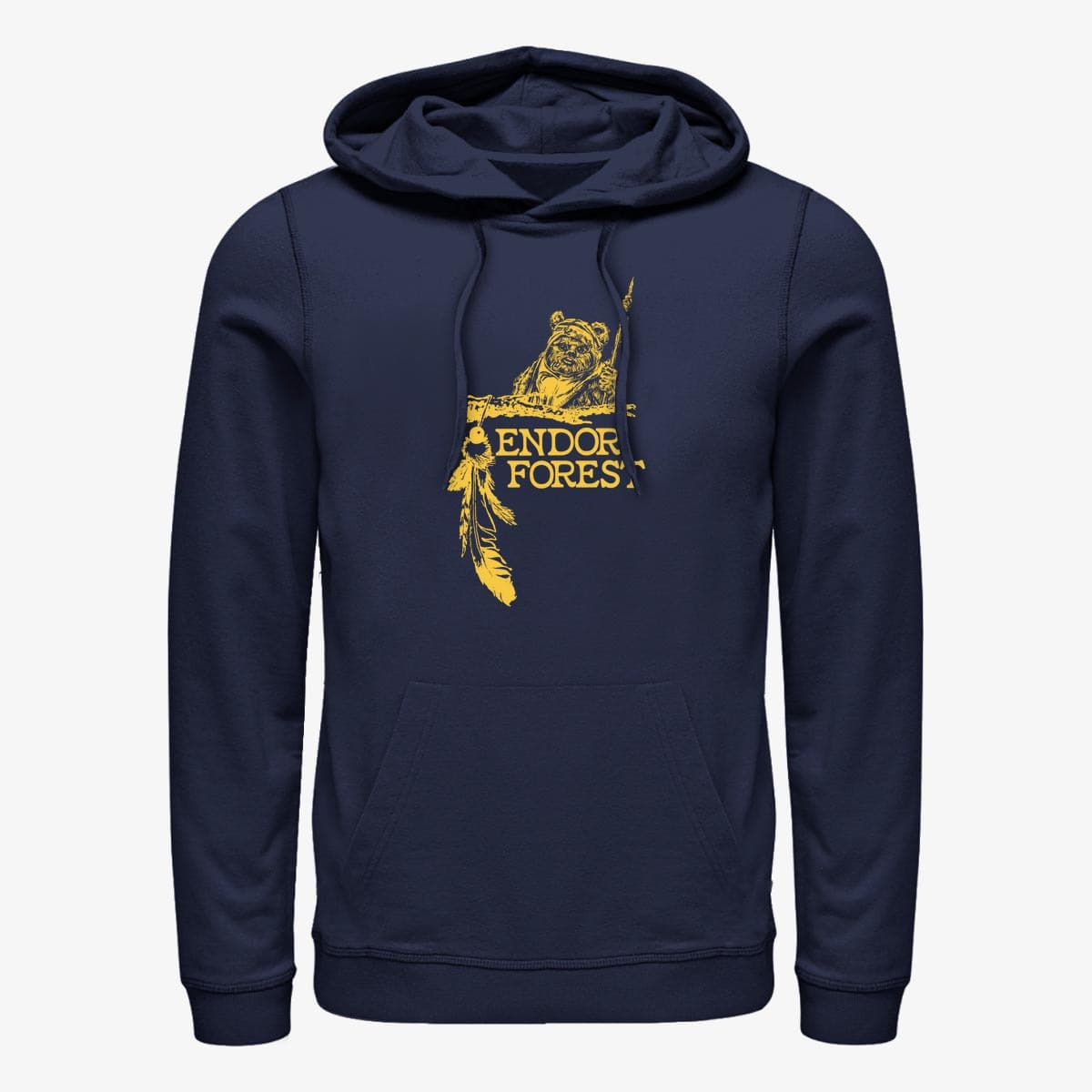 Суитчъри Merch Star Wars: Classic - ENDOR FOREST Unisex Hoodie Navy Blue