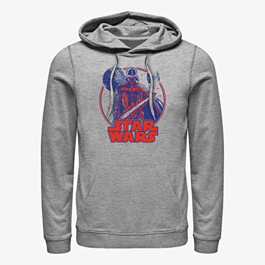 Sweatshirt Merch Star Wars - Vader Approach Unisex Hoodie Heather Grey
