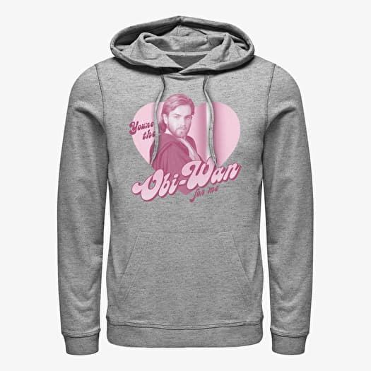 Mikina Merch Star Wars: Classic - Wan For Me Unisex Hoodie Heather Grey