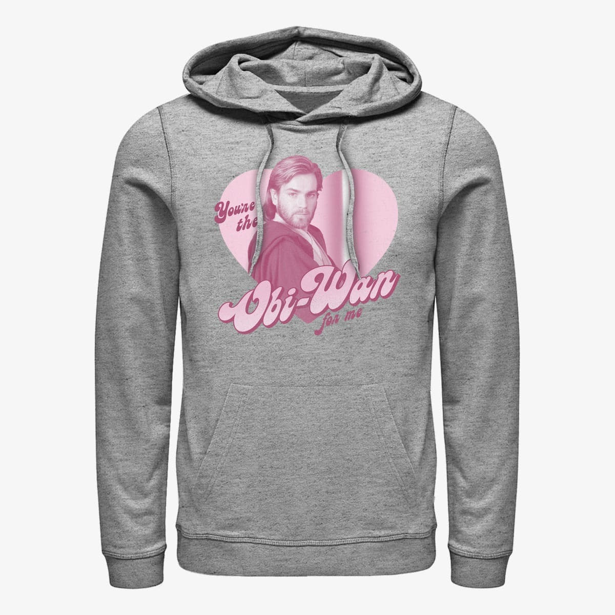 Dukserice Merch Star Wars: Classic - Wan For Me Unisex Hoodie Heather Grey