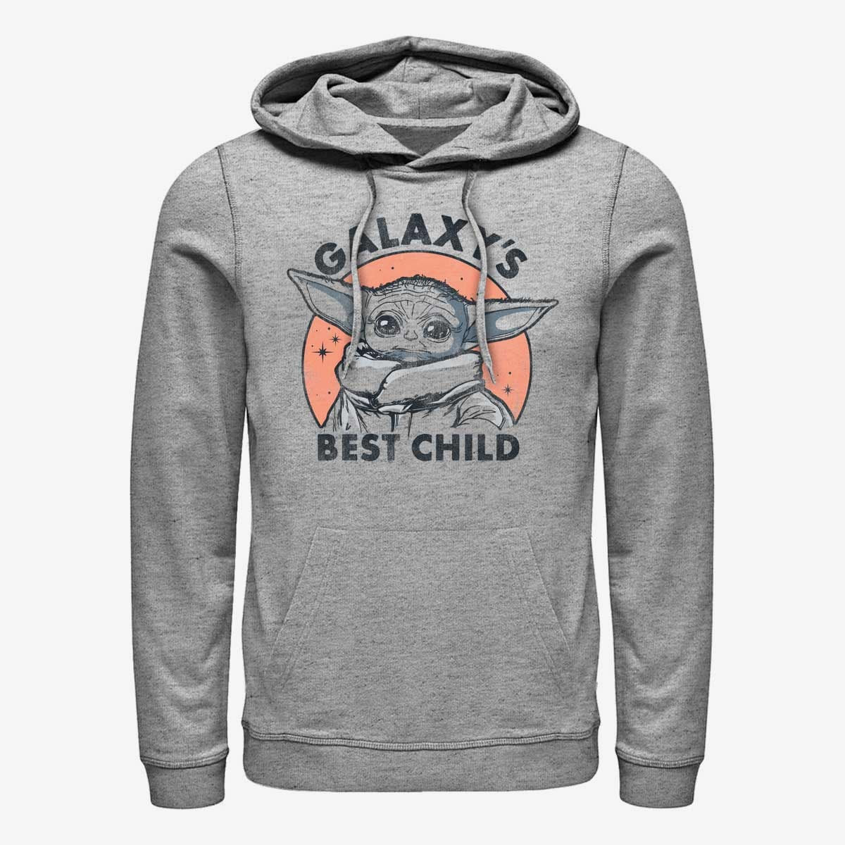 Sweaters Merch Star Wars: The Mandalorian - Galaxy Baby Unisex Hoodie Heather Grey