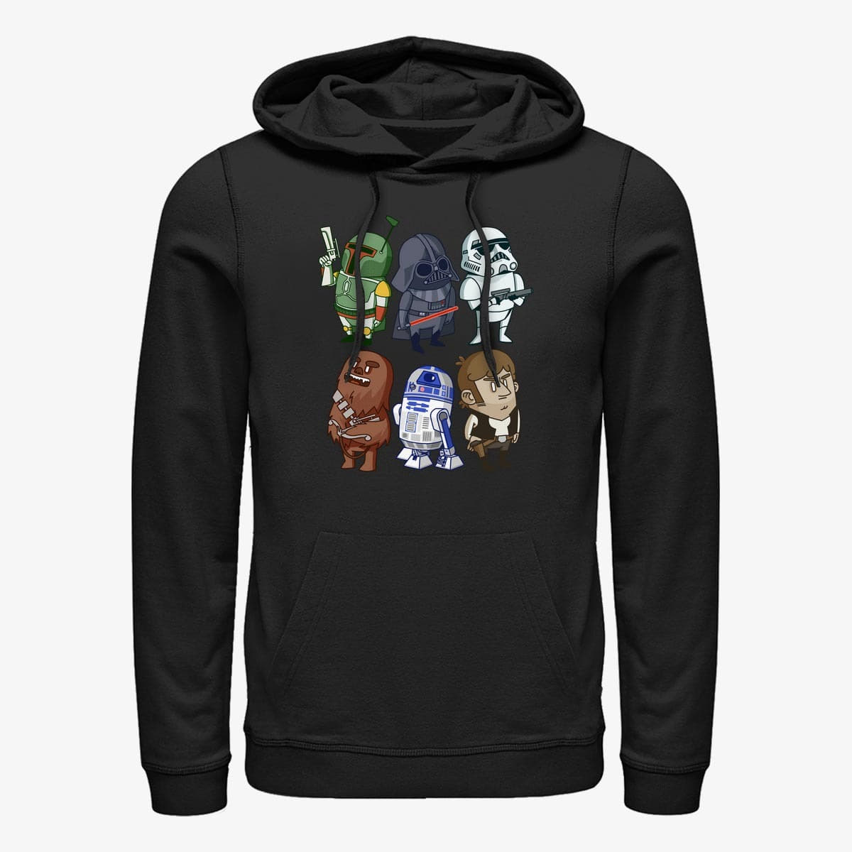 Pulóverek Merch Star Wars - DOODLES Unisex Hoodie Black