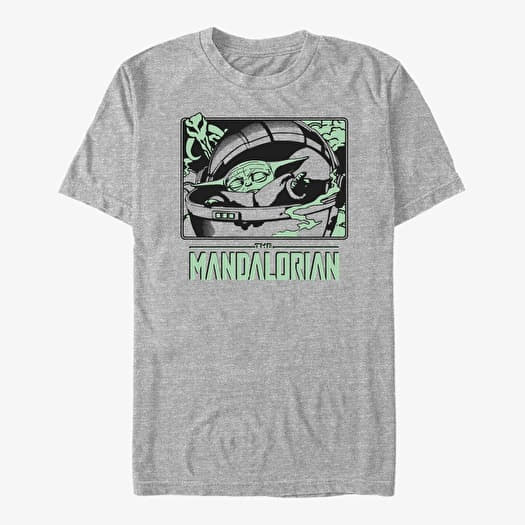 T-shirt Merch Star Wars: The Mandalorian - Force Hand Unisex T-Shirt Heather Grey