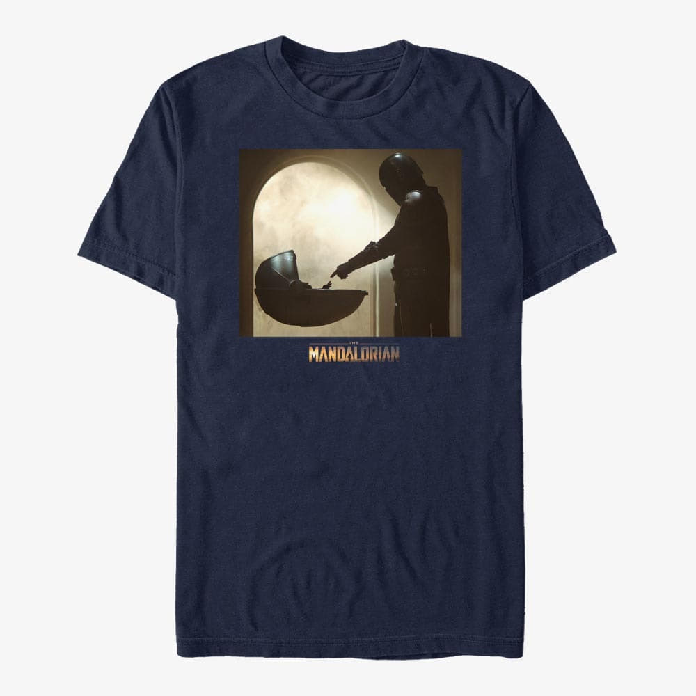 Тениски Merch Star Wars: The Mandalorian - Boxed Scene Unisex T-Shirt Navy Blue
