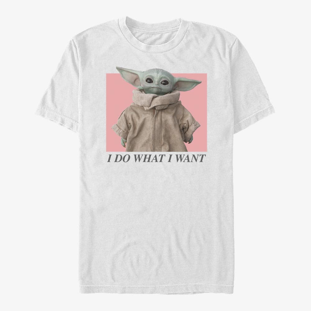 Тениски Merch Star Wars: The Mandalorian - Sassy Baby Redux Unisex T-Shirt White