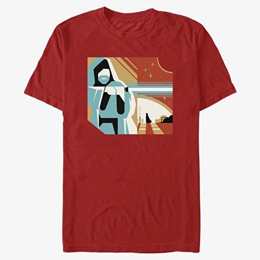 Póló Merch Star Wars Obi-Wan - Geometric Obi Wan Unisex T-Shirt Red