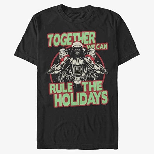 Тениска Merch Star Wars: Classic - Rule the Holidays Unisex T-Shirt Black