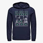 Merch Star Wars: Classic - Holiday Battle Unisex Hoodie Navy Blue