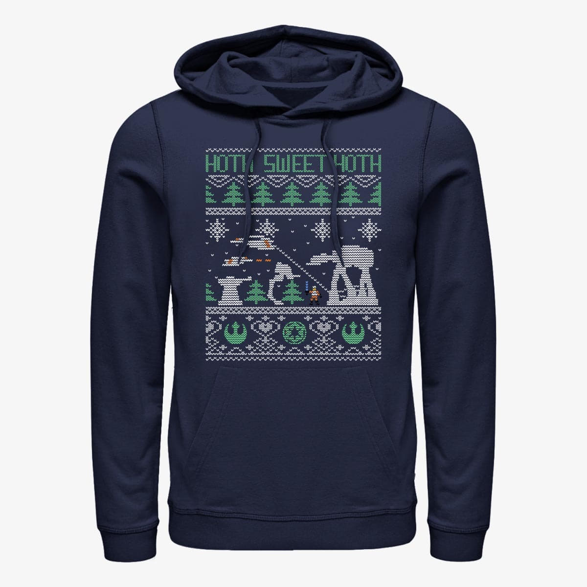 Суитчъри Merch Star Wars: Classic - Holiday Battle Unisex Hoodie Navy Blue