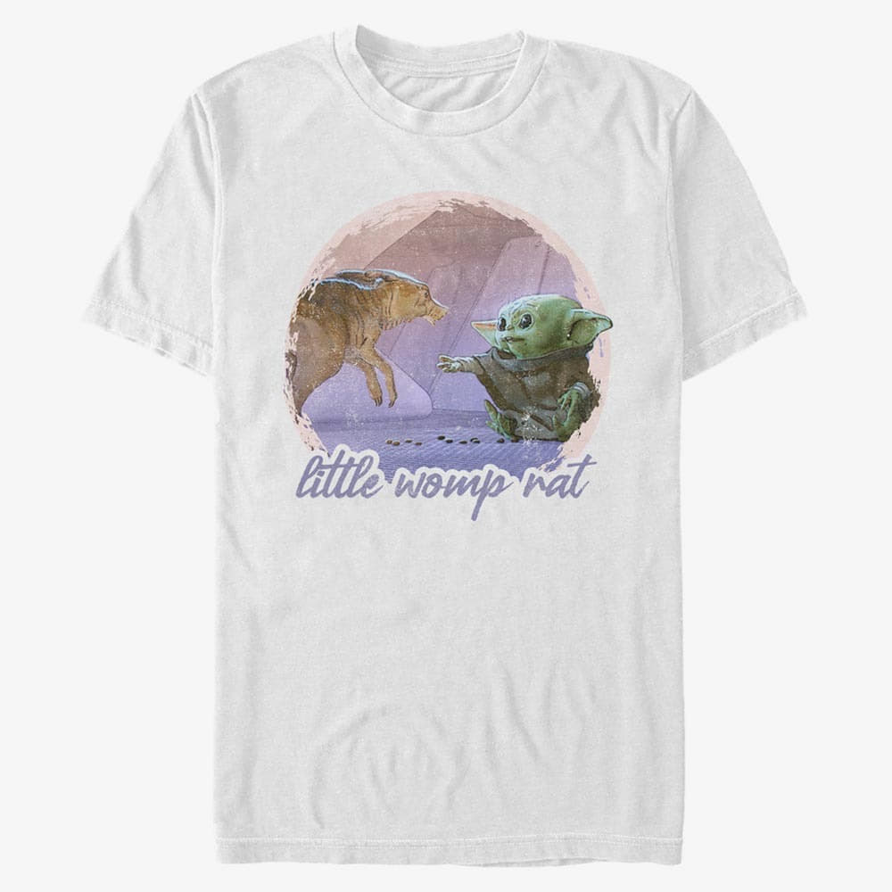 Тениски Merch Star Wars: The Mandalorian - Little Womp Rat Unisex T-Shirt White