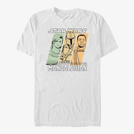 Merch Star Wars: The Mandalorian - Mando Team Unisex T-Shirt White