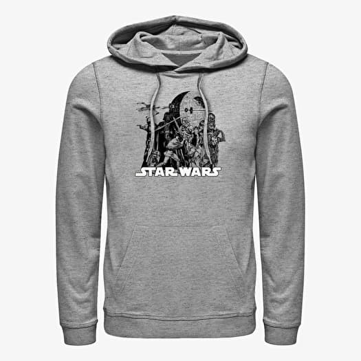 Sweatshirt Merch Star Wars - Curtain Call Comp Unisex Hoodie Heather Grey