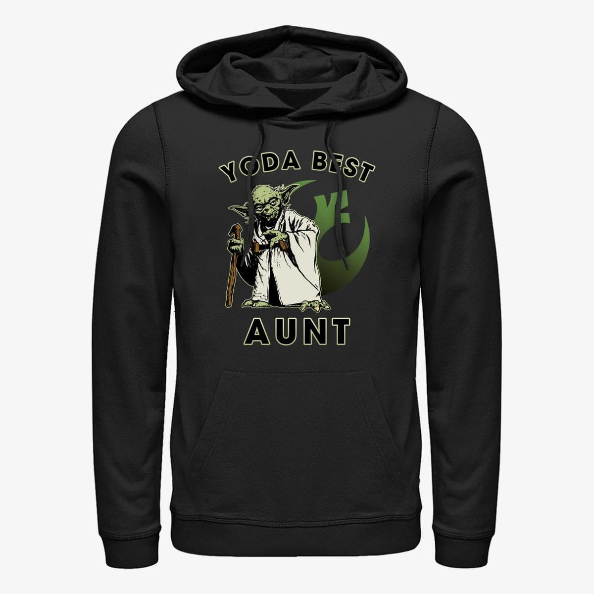 Sweatshirts Merch Star Wars: Classic - Yoda Best Aunt Unisex Hoodie Black