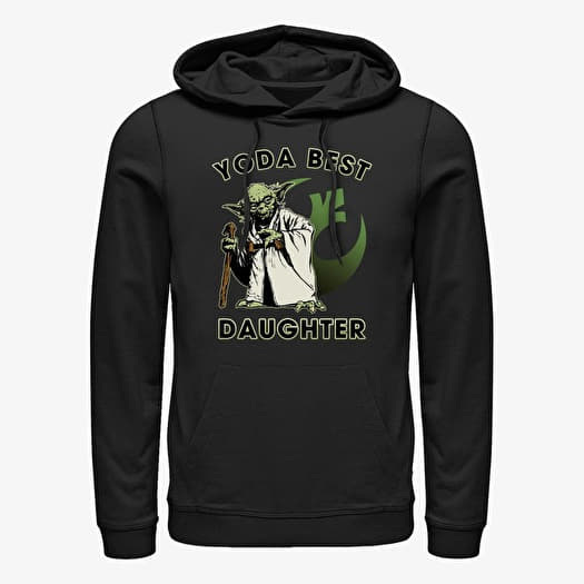 Džemperis Merch Star Wars: Classic - Yoda Best Daughter Unisex Hoodie Black