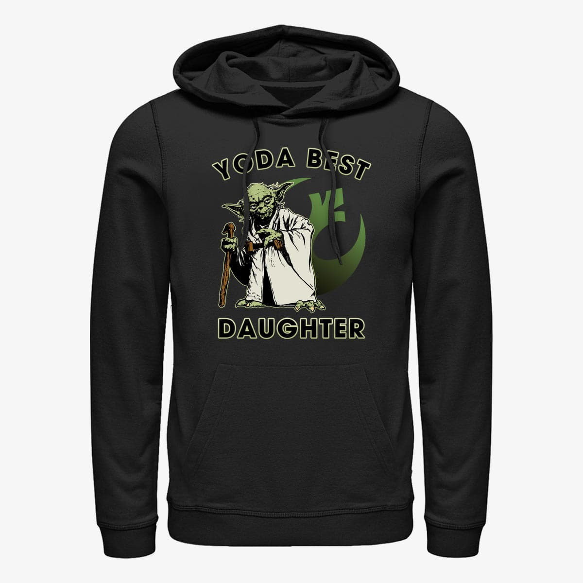 Суитчъри Merch Star Wars: Classic - Yoda Best Daughter Unisex Hoodie Black