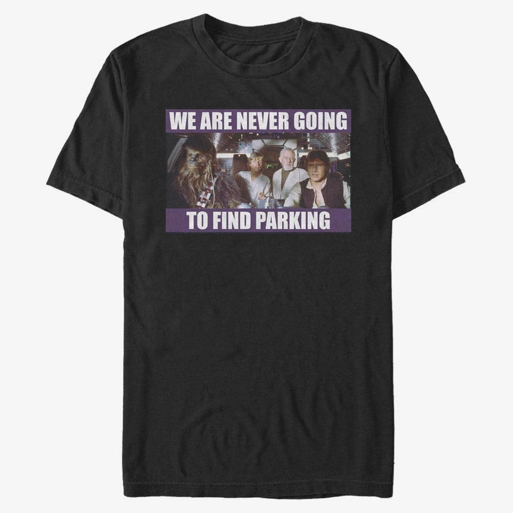Тениски Merch Star Wars: Classic - Never Going To Find Parking Unisex T-Shirt Black