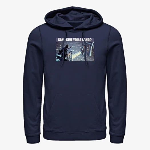 Sweatshirt Merch Star Wars: Classic - Can I Give You A Hand Unisex Hoodie Navy Blue