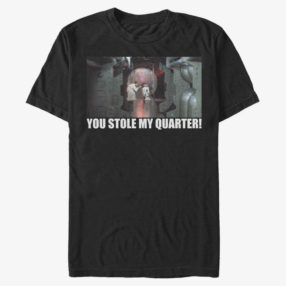 Trička Merch Star Wars: Classic - Quarter Stealer Unisex T-Shirt Black