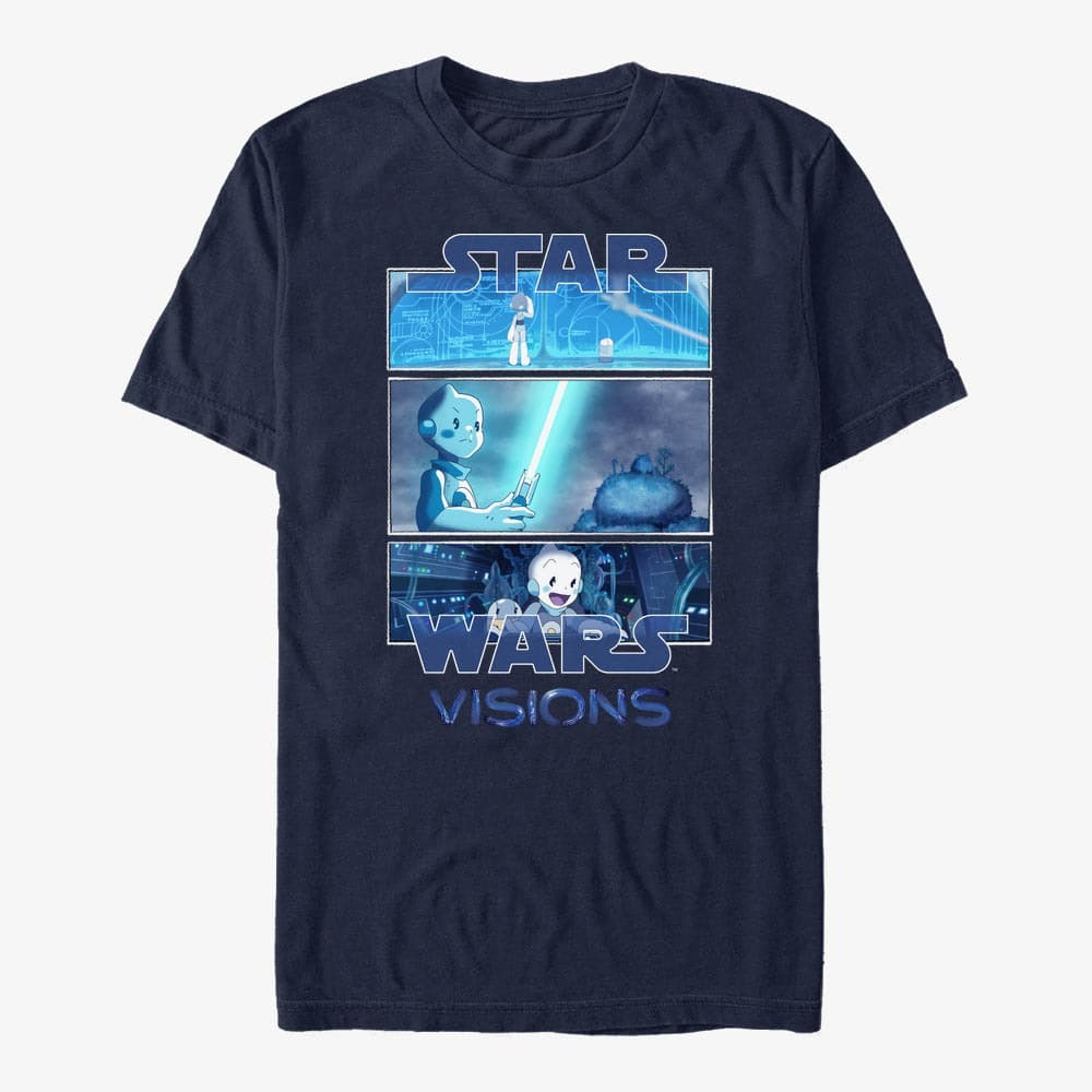 Magliette Merch Star Wars: Visions - Tri Panel Unisex T-Shirt Navy Blue