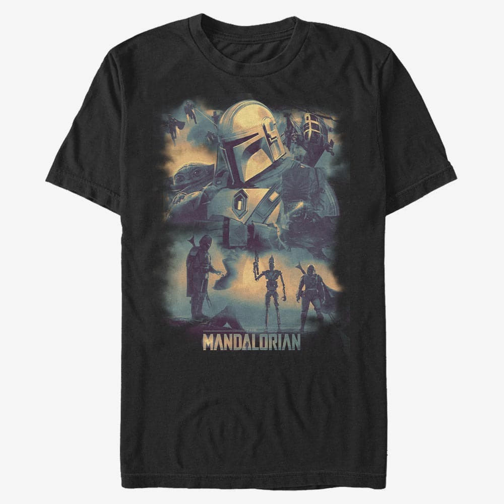 Magliette Merch Star Wars: Clone Wars - Mando Memory Unisex T-Shirt Black