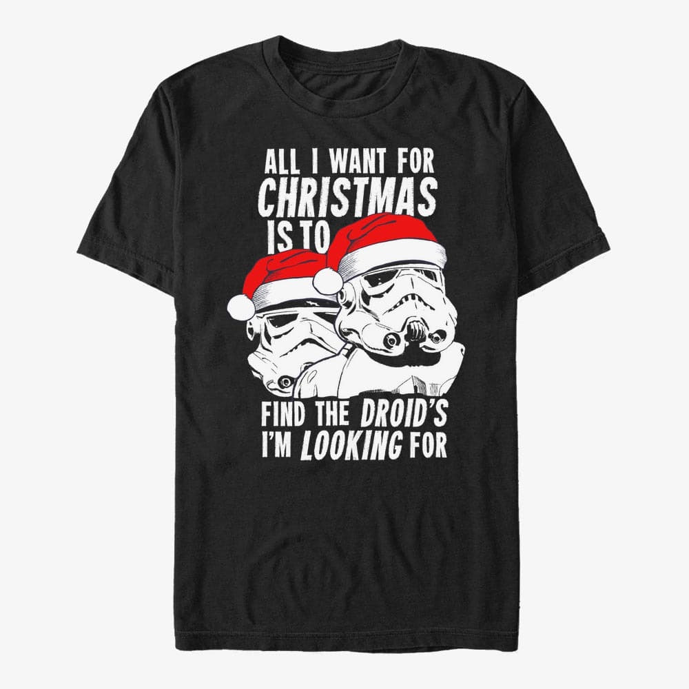 Тениски Merch Star Wars: Classic - Droids I'm Looking For Unisex T-Shirt Black
