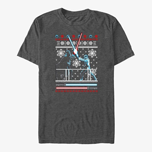 T-shirt Merch Star Wars: Classic - Ugly Feud Unisex T-Shirt Dark Heather Grey