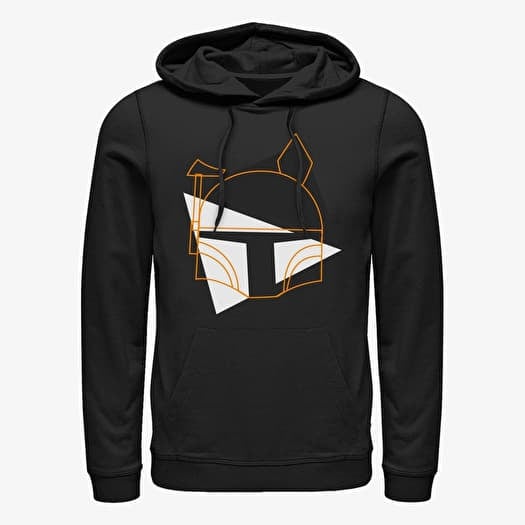 Sweatshirt Merch Star Wars: Classic - Spooky Boba Lines Unisex Hoodie Black