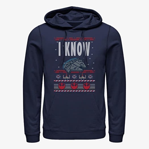 Sweatshirt Merch Star Wars: Classic - Ugly I Know Unisex Hoodie Navy Blue