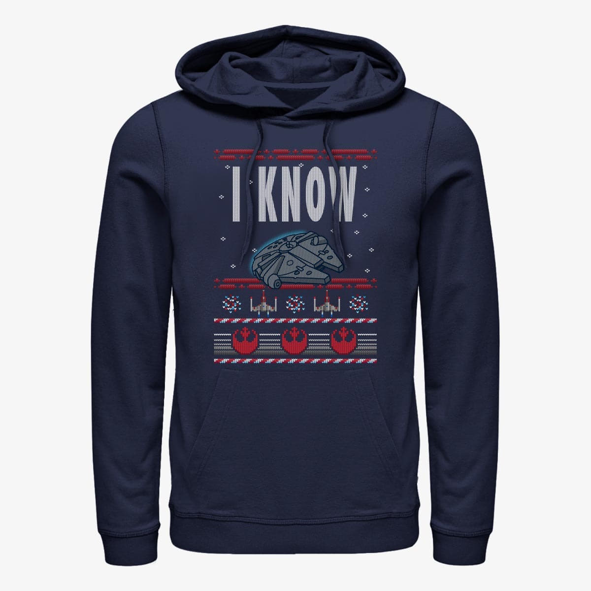 Суитчъри Merch Star Wars: Classic - Ugly I Know Unisex Hoodie Navy Blue