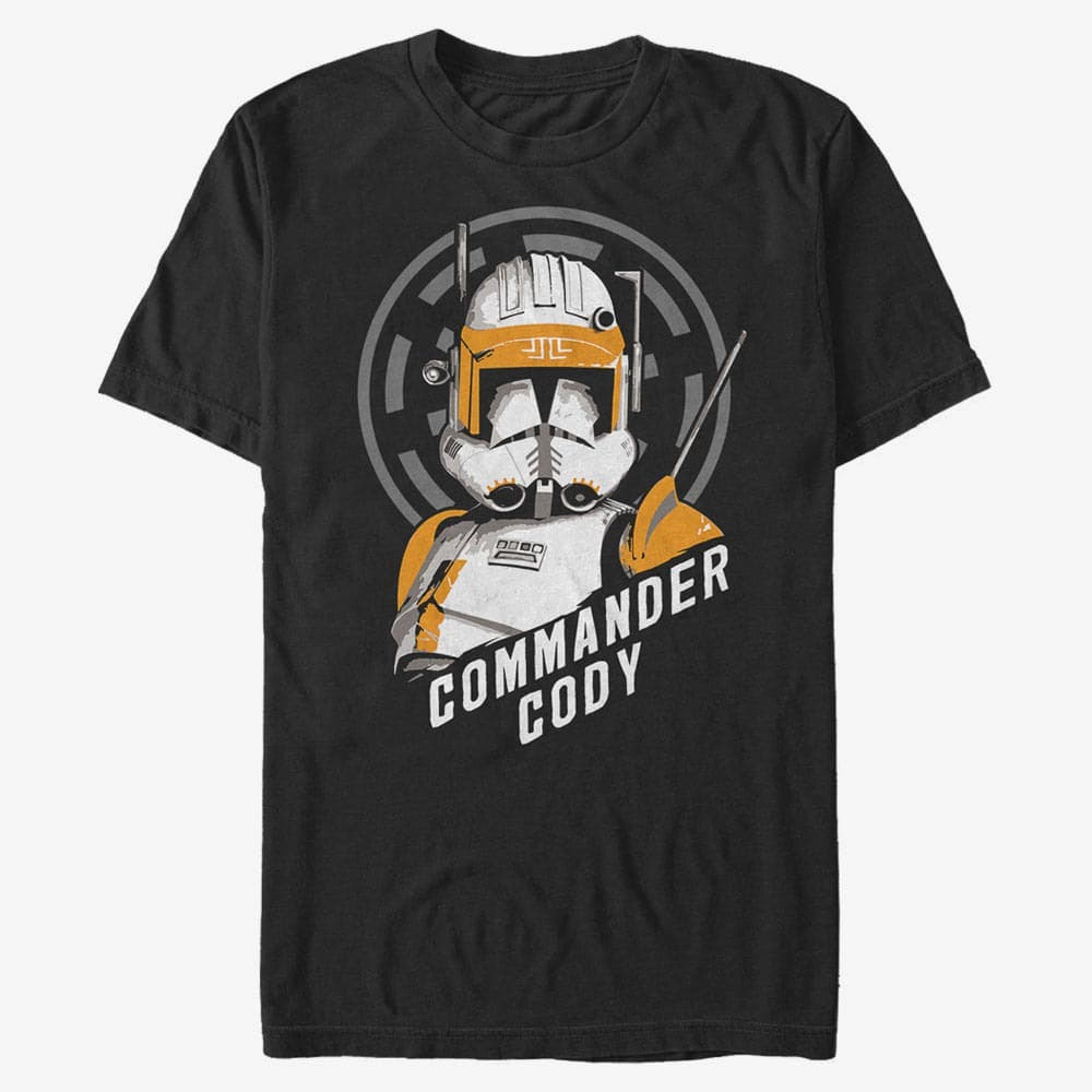 Marškinėliai Merch Star Wars: Clone Wars - Commander Cody Unisex T-Shirt Black