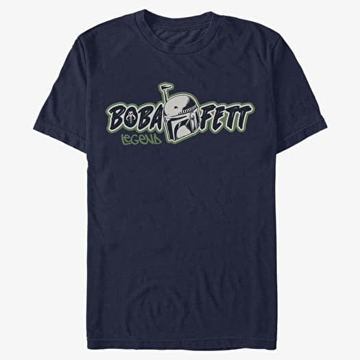Maglietta Merch Star Wars Book of Boba Fett - Legend Boba Unisex T-Shirt Navy Blue