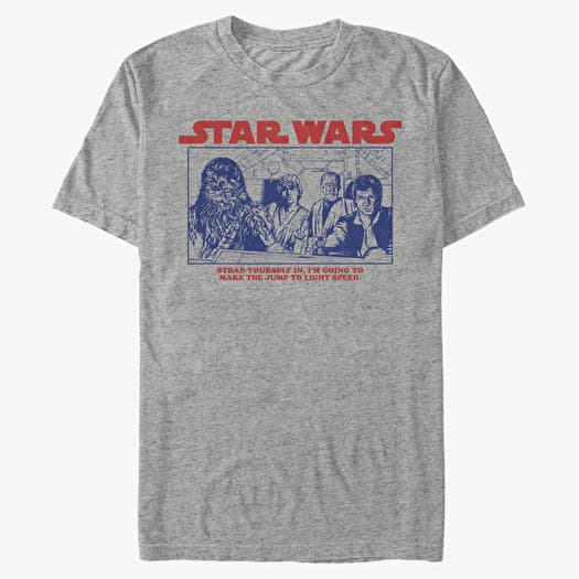 T-shirt Merch Star Wars - Light Speed Unisex T-Shirt Heather Grey