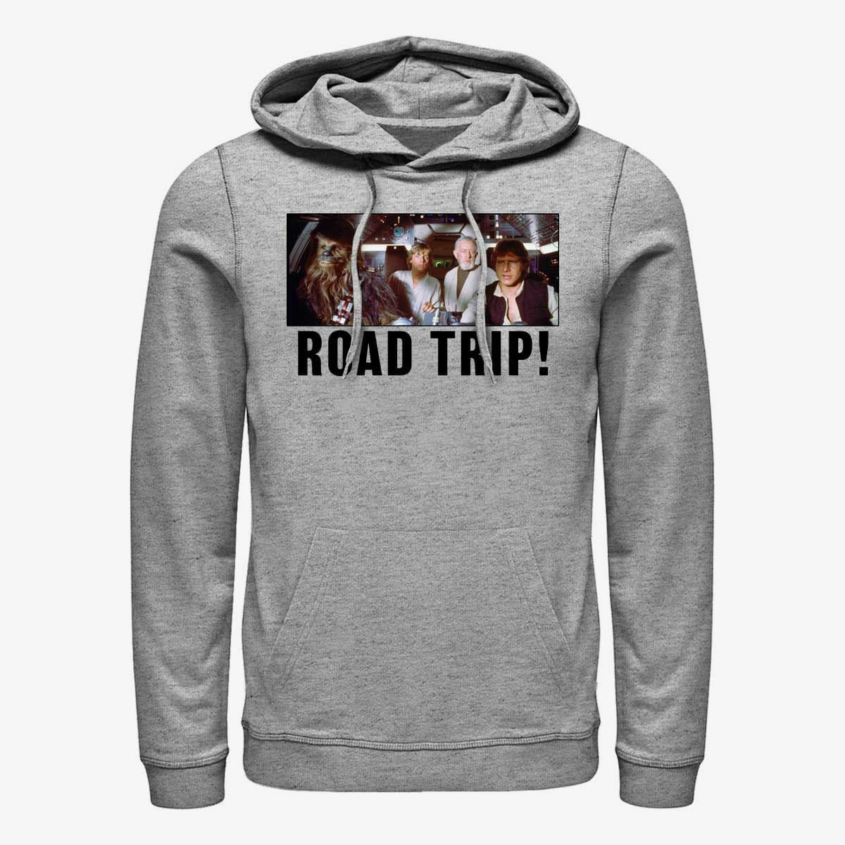 Džemperiai su gobtuvais ir džemperiai Merch Star Wars: Classic - Road Trip Unisex Hoodie Heather Grey
