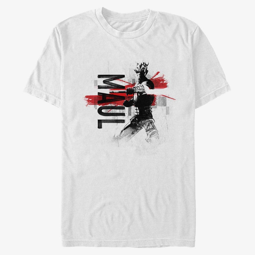 Koszulki Merch Star Wars: Clone Wars - Maul Collage Unisex T-Shirt White