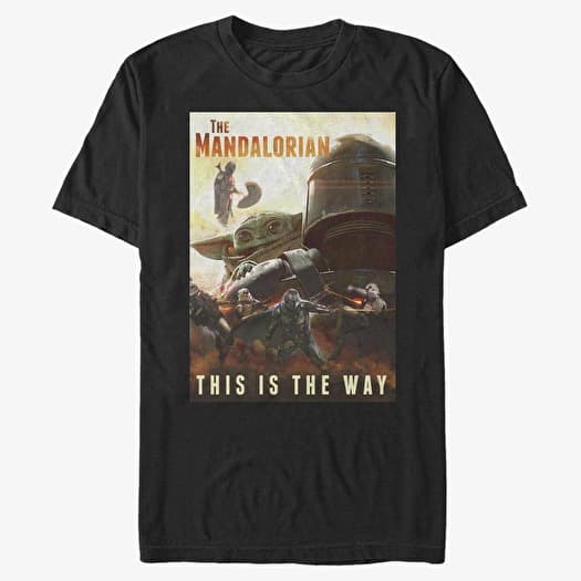 T-shirt Merch Star Wars: Clone Wars - The Way Poster Unisex T-Shirt Black