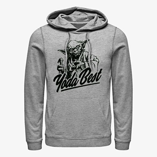 Sweatshirt Merch Star Wars: Classic - Best Yoda Unisex Hoodie Heather Grey