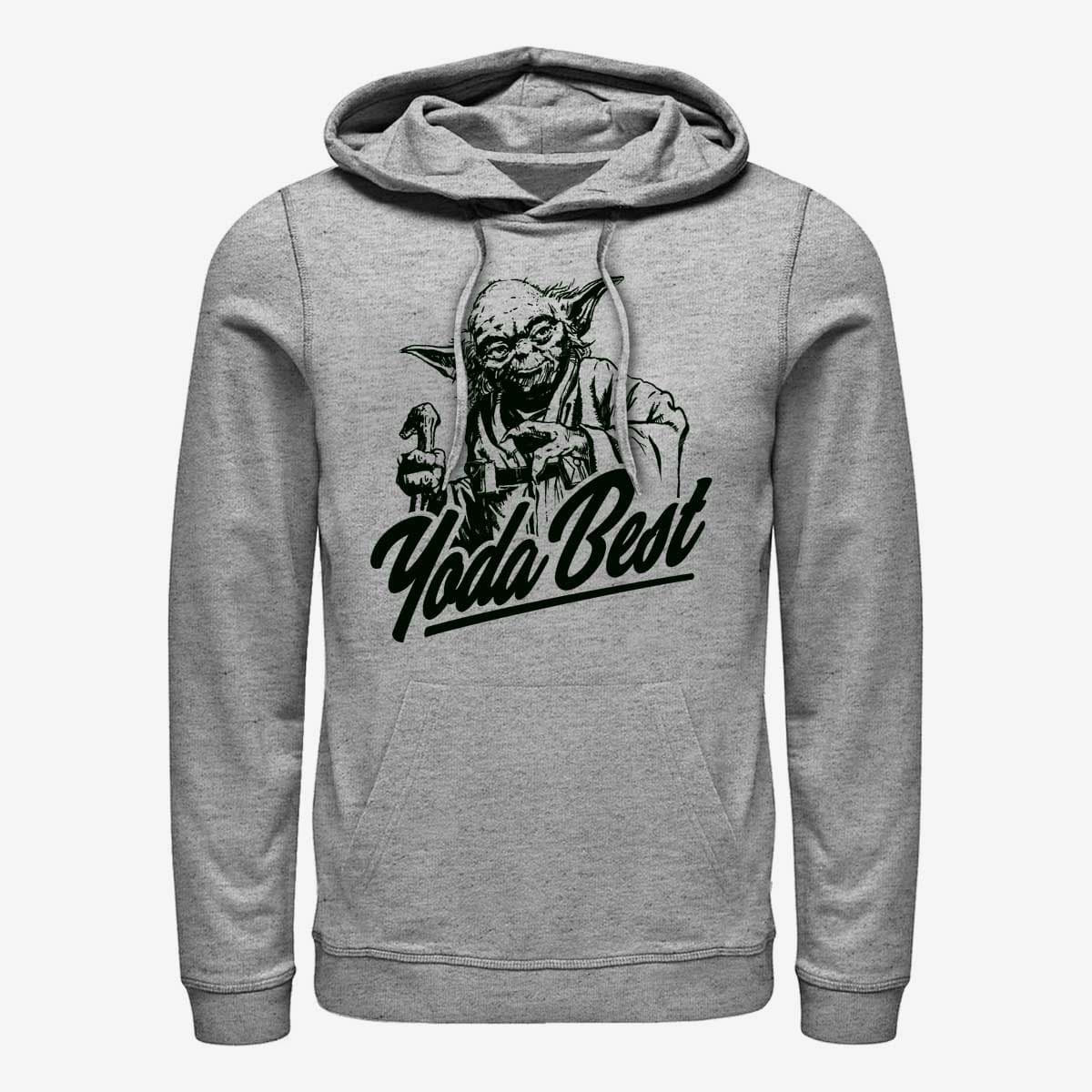 Sweatshirts Merch Star Wars: Classic - Best Yoda Unisex Hoodie Heather Grey