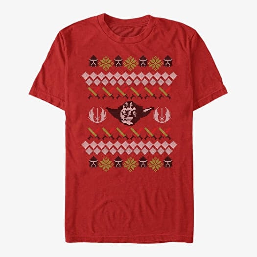 Majica Merch Star Wars: Classic - Jedi Holiday Unisex T-Shirt Red