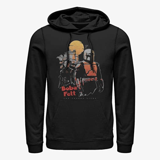 Sweatshirt Merch Star Wars Book of Boba Fett - Sunset Boba Unisex Hoodie Black