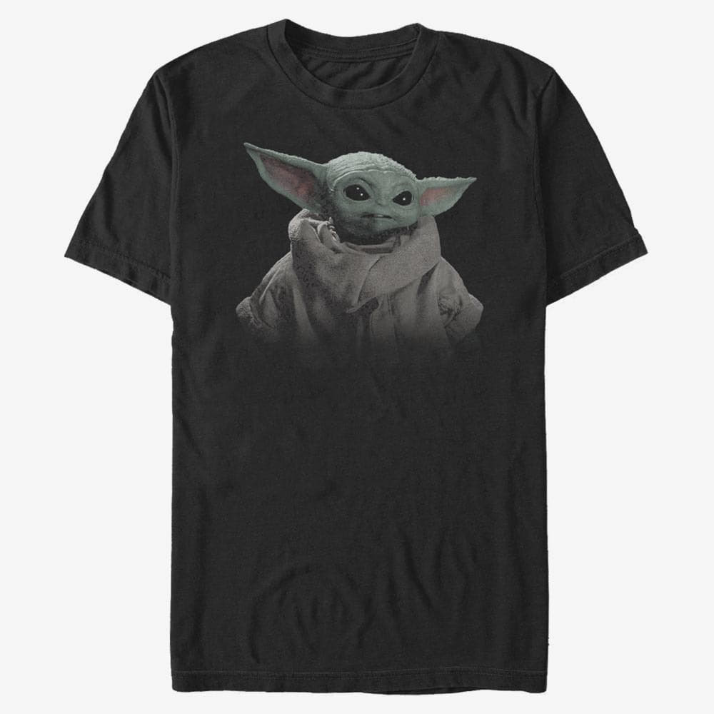 Тениски Merch Star Wars: The Mandalorian - Child Fade Unisex T-Shirt Black