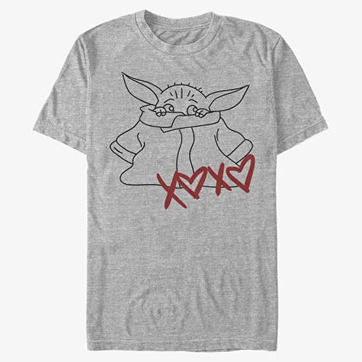 Μπλουζάκι Merch Star Wars: The Mandalorian - XOXO Unisex T-Shirt Heather Grey
