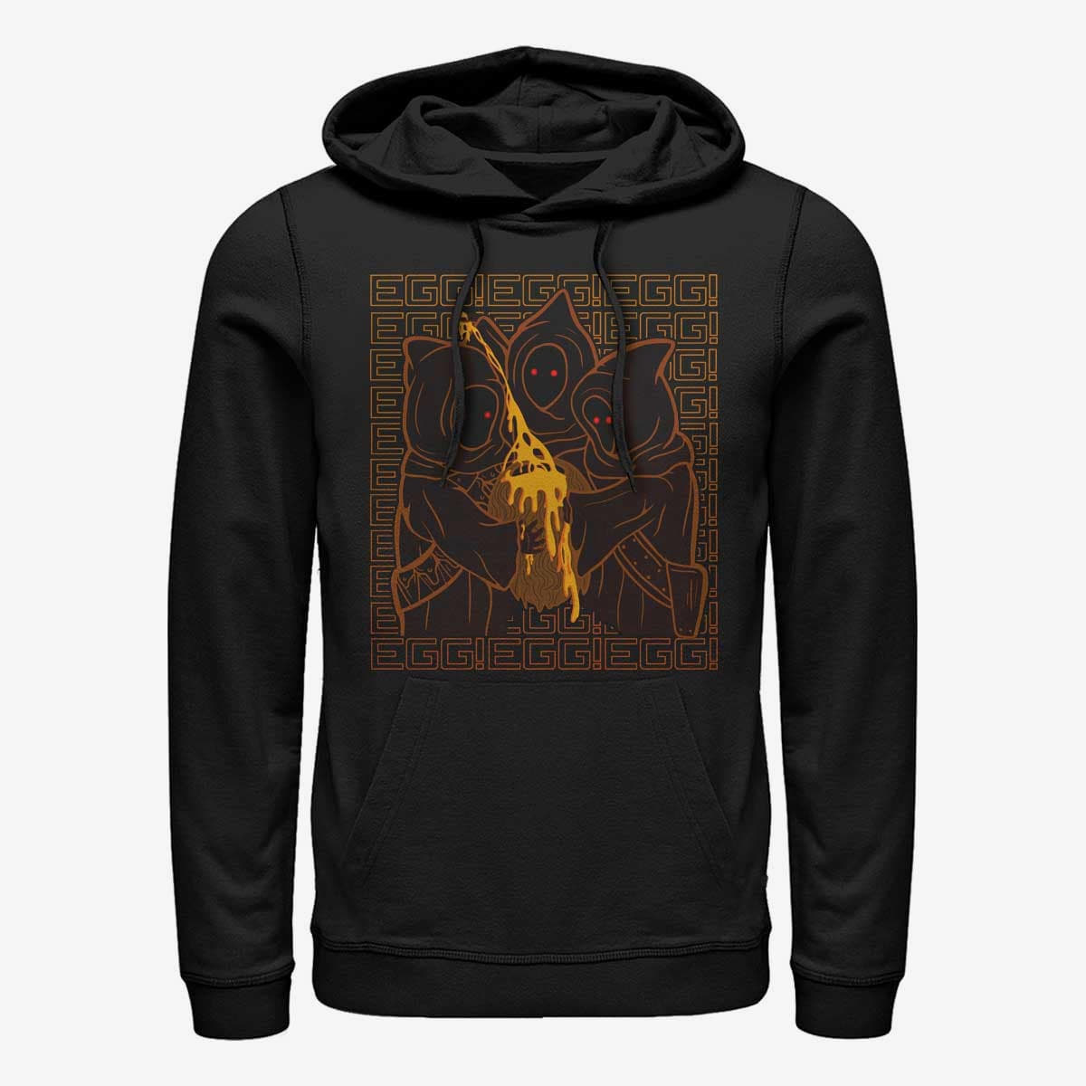 Суитчъри Merch Star Wars: The Mandalorian - Jawa Egg Unisex Hoodie Black