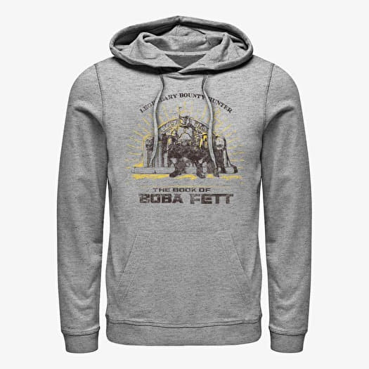 Sweatshirt Merch Star Wars Book of Boba Fett - Legendary Bounty Hunter Unisex Hoodie Heather Grey