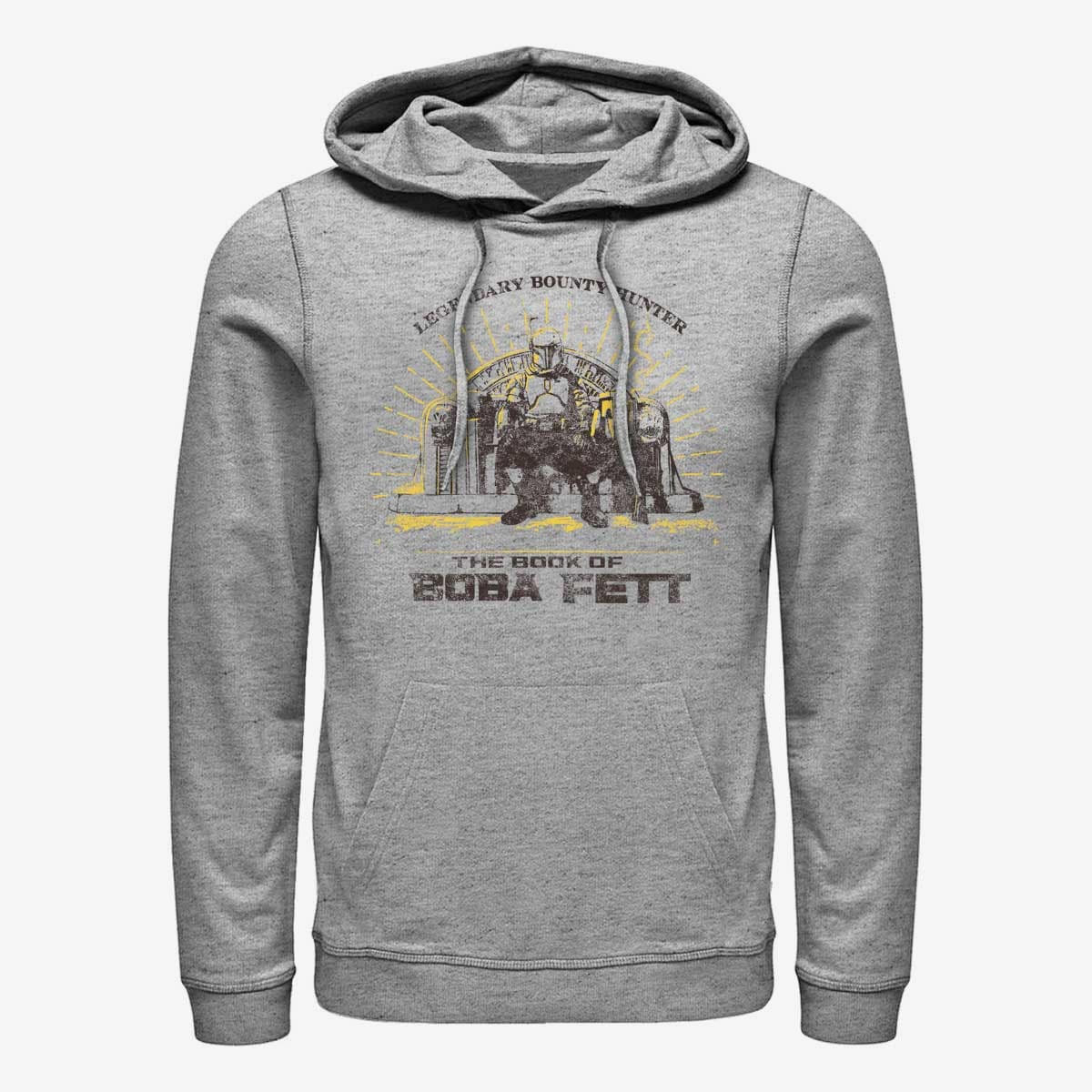 Суитчъри Merch Star Wars Book of Boba Fett - Legendary Bounty Hunter Unisex Hoodie Heather Grey