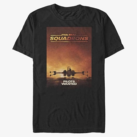 T-shirt Merch Star Wars: Squadrons - Pilots Wanted Unisex T-Shirt Black
