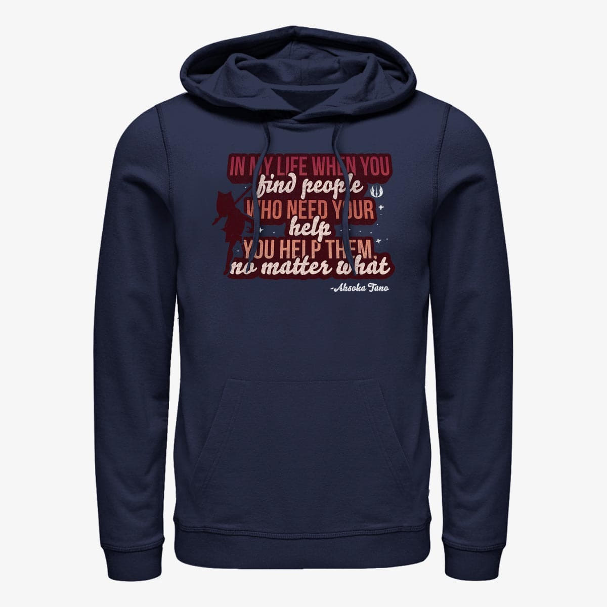 Суитчъри Merch Star Wars: Clone Wars - Help Others Unisex Hoodie Navy Blue