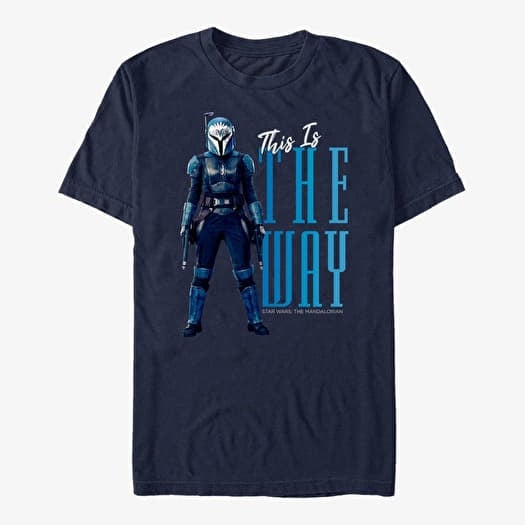 Merch Star Wars: The Mandalorian - MandoMon Epi3 Always Unisex T-Shirt Navy Blue
