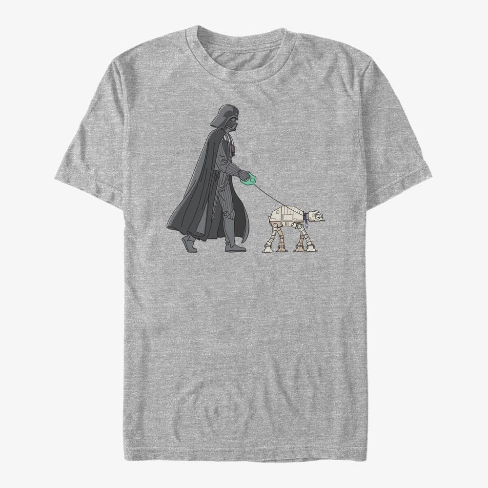 Тениски Merch Star Wars: Classic - Vader Walker Unisex T-Shirt Heather Grey